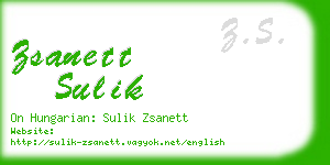 zsanett sulik business card